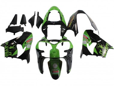 2000-2001 Kawasaki ZX9R Motorcycle Fairings - Green Black Playboy DENSO UK Manufacturers
