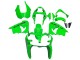 2000-2001 Kawasaki ZX9R Motorcycle Fairings - Green UK Manufacturers