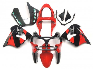 2000-2001 Kawasaki ZX9R Motorcycle Fairings - Red Black UK Manufacturers