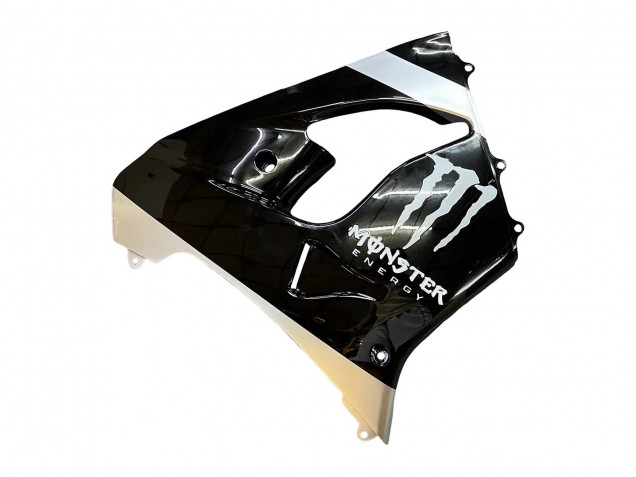 2002-2003 Kawasaki ZX9R Motorcycle Fairings - Silver Glossy Black Monster Elf UK Manufacturers