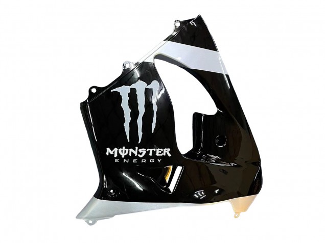 2002-2003 Kawasaki ZX9R Motorcycle Fairings - Silver Glossy Black Monster Elf UK Manufacturers