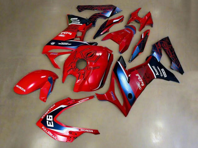 2019-2020 Honda CBR650R Motorcycle Fairings - Red White Dark Blue HRC Pull&Bear 93 UK Manufacturers