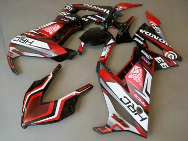 2019-2020 Honda CBR650R Motorcycle Fairings - White Red Glossy Black HRC UK Manufacturers