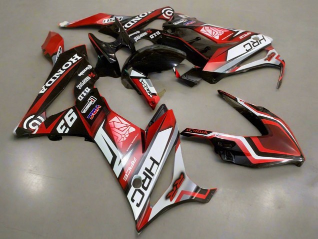 2019-2020 Honda CBR650R Motorcycle Fairings - White Red Glossy Black HRC UK Manufacturers