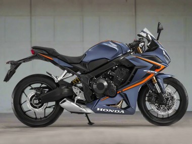 2019-2020 Honda CBR650R Motorcycle Fairings - Glossy Dark Blue Orange Black UK Manufacturers