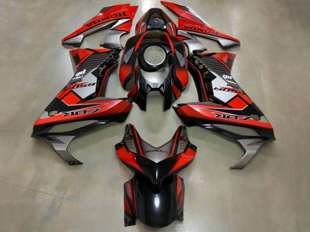2021-2023 Honda CBR650R Motorcycle Fairings - Red Silver Glossy Black UK Manufacturers