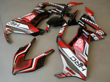 2021-2023 Honda CBR650R Motorcycle Fairings - White Red Glossy Black HRC UK Manufacturers