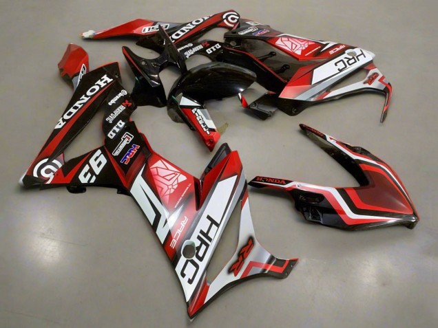 2021-2023 Honda CBR650R Motorcycle Fairings - White Red Glossy Black HRC UK Manufacturers