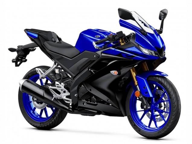 2018-2024 Yamaha YZF R15 Motorcycle Fairings - Blue Matte Black UK Manufacturers