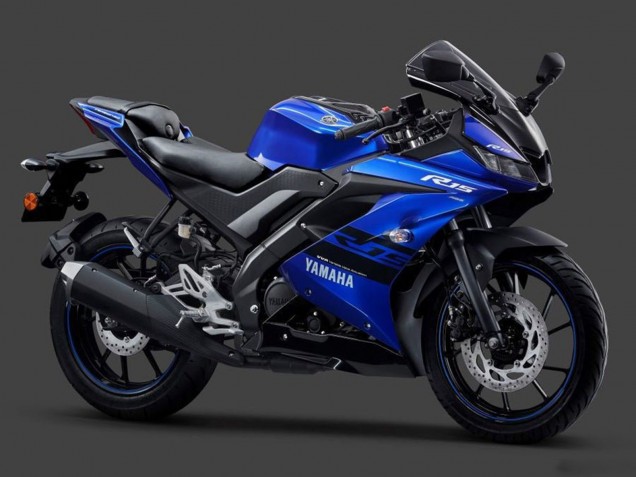 2018-2024 Yamaha YZF R15 Motorcycle Fairings - Blue Black White UK Manufacturers