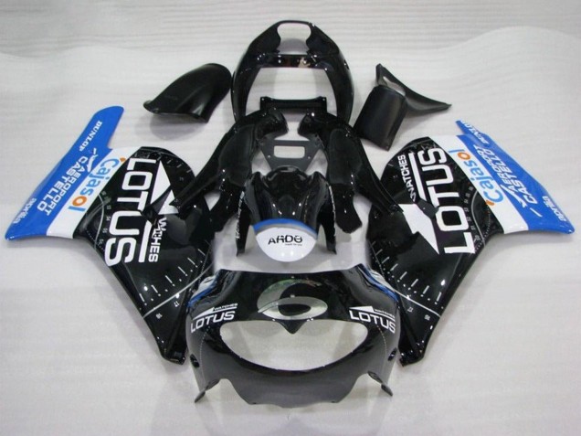 1995-1997 Aprilia RS250 Motorcycle Fairings - Glossy Black White Blue Lotus UK Manufacturers