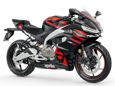 2024-2025 Aprilia RS457 Motorcycle Fairings - Matte Black Red UK Manufacturers