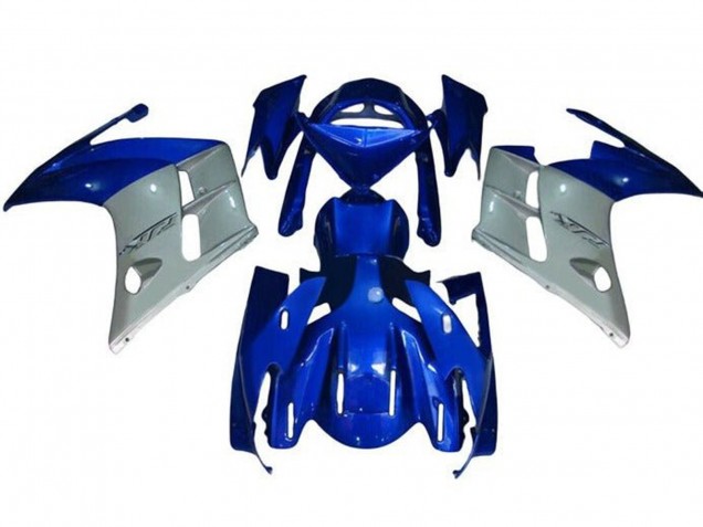 2007-2012 Yamaha FJR1300 Motorcycle Fairings - Blue Silver UK Manufacturers