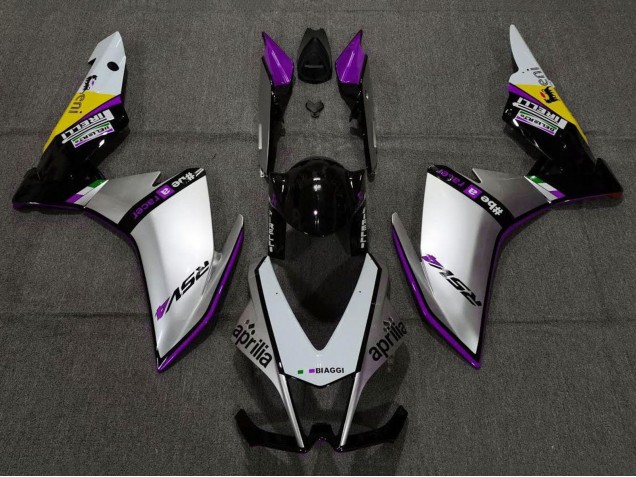 2009-2015 Aprilia RSV4 1000 Motorcycle Fairings - Silver Black Purple Yellow UK Manufacturers