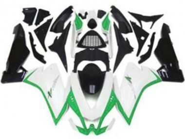 2009-2015 Aprilia RSV4 1000 Motorcycle Fairings - White Green Black UK Manufacturers