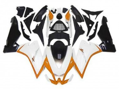 2009-2015 Aprilia RSV4 1000 Motorcycle Fairings - White Orange Black UK Manufacturers