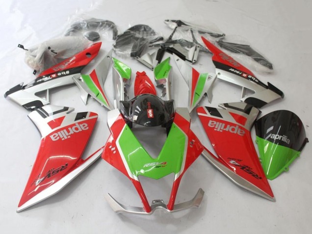 2009-2015 Aprilia RSV4 1000 Motorcycle Fairing - Red Silver Green Black UK Manufacturers