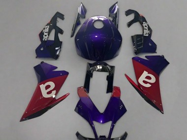 2009-2015 Aprilia RSV4 1000 Motorcycle Fairings - Purple Red UK Manufacturers