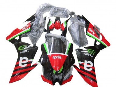 2009-2015 Aprilia RSV4 1000 Motorcycle Fairings - Red Green Black Stripe UK Manufacturers