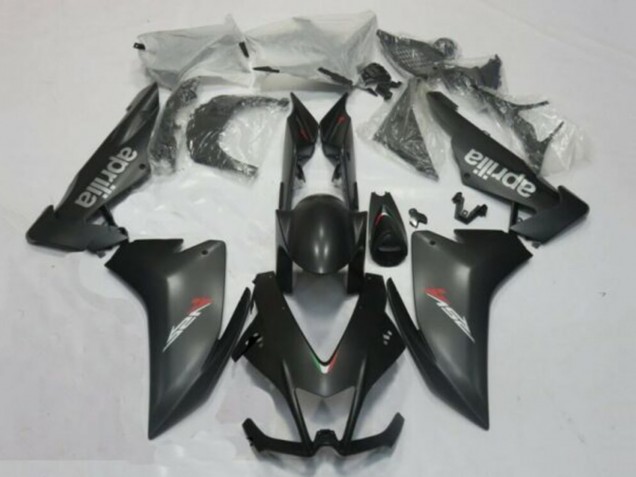 2009-2015 Aprilia RSV4 1000 Motorcycle Fairings - Matte Black Silver Red Decal UK Manufacturers