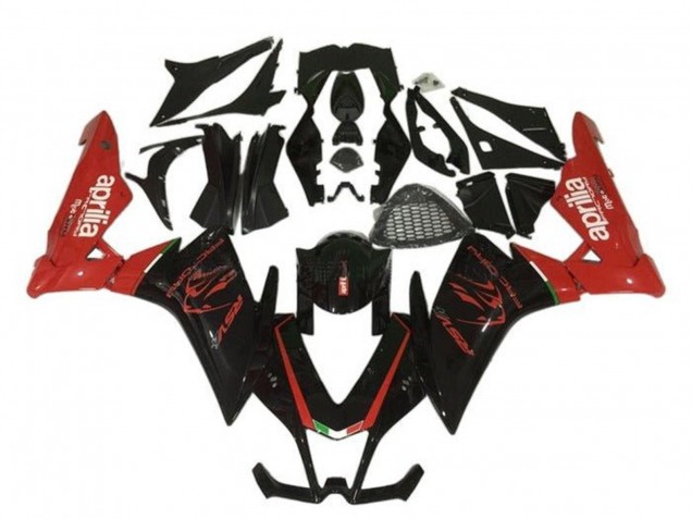 2009-2015 Aprilia RSV4 1000 Motorcycle Fairing - Black Red UK Manufacturers