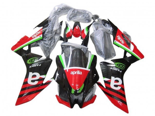 2016-2020 Aprilia RSV4 1000 Motorcycle Fairings - Red Black Green Stripe UK Manufacturers