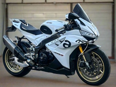 2021-2024 Aprilia RSV4 1100 Motorcycle Fairings - White Black UK Manufacturers