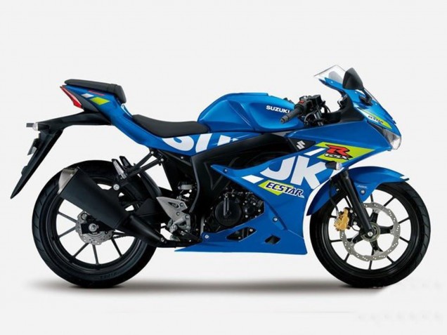2017-2025 Suzuki GSXR125 Motorcycle Fairings - Blue Yellow Ecstar UK Manufacturers