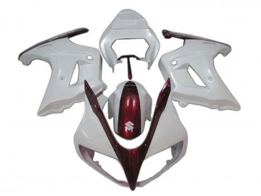2003-2013 Suzuki SV650 Motorcycle Fairings - White Candy Red UK Manufacturers