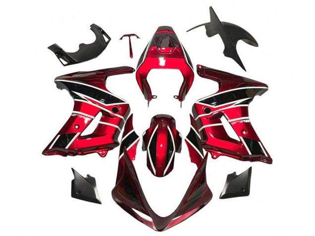 2003-2013 Suzuki SV650 Motorcycle Fairings - Red Black White Stripe UK Manufacturers