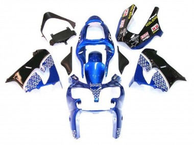 2002-2003 Kawasaki ZX9R Motorcycle Fairing - Blue White Black UK Manufacturers