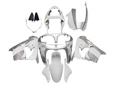 2002-2003 Kawasaki ZX9R Motorcycle Fairings - White Silver UK Manufacturers