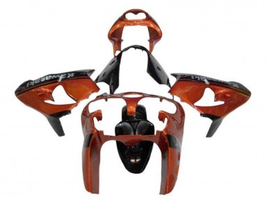 2002-2003 Kawasaki ZX9R Motorcycle Fairings - Orange Black UK Manufacturers
