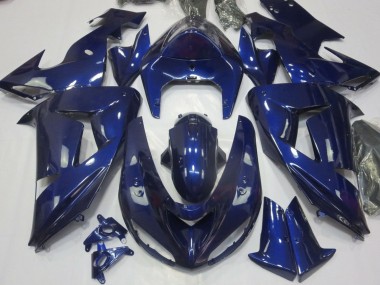 2006-2007 Kawasaki ZX10R Motorcycle Fairing - Dark Blue UK Manufacturers