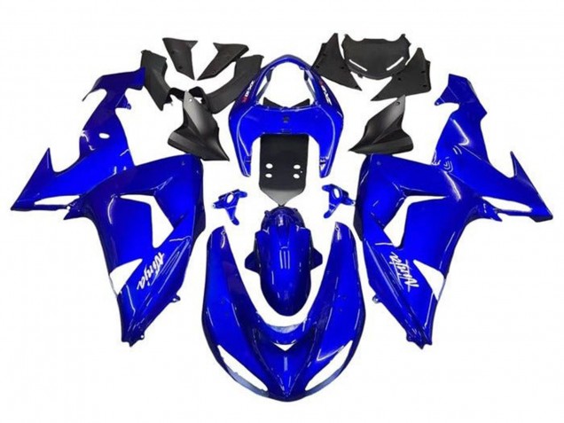 2006-2007 Kawasaki ZX10R Motorcycle Fairings - Blue White UK Manufacturers