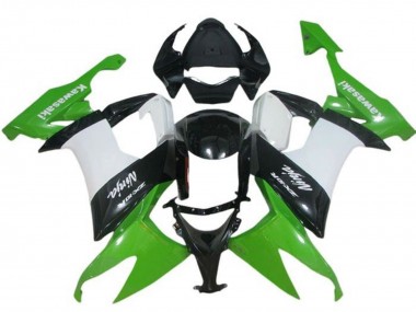 2008-2010 Kawasaki ZX10R Motorcycle Fairing - Green White Black UK Manufacturers