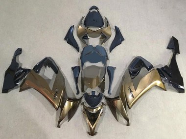 2008-2010 Kawasaki ZX10R Motorcycle Fairings - Dark Gold Black UK Manufacturers