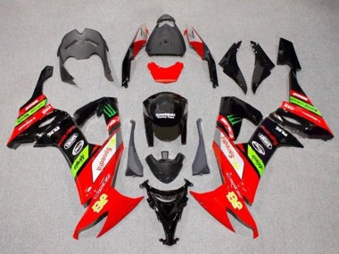 2008-2010 Kawasaki ZX10R Motorcycle Fairings - Red Green Black Yellow UK Manufacturers