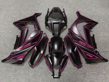 2011-2015 Kawasaki ZX10R Motorcycle Fairings - Matte Black Purple UK Manufacturers