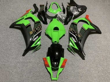 2011-2015 Kawasaki ZX10R Motorcycle Fairings - Green Black Red Honeycomb UK Manufacturers