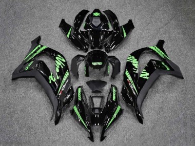 2016-2020 Kawasaki ZX10R Motorcycle Fairings - Glossy Black Green UK Manufacturers