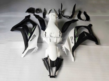 2016-2020 Kawasaki ZX10R Motorcycle Fairings - White Black Green Stripe UK Manufacturers