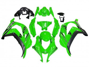 2016-2020 Kawasaki ZX10R Motorcycle Fairings - Green Black UK Manufacturers