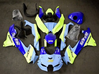 2021-2025 Kawasaki ZX10R Motorcycle Fairings - Blue Yellow GYTR 46 UK Manufacturers