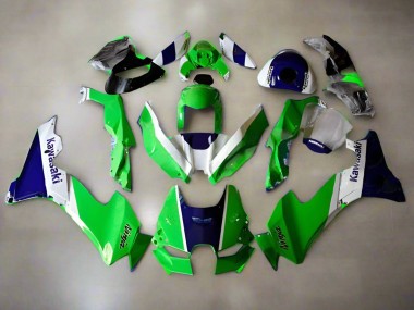 2021-2025 Kawasaki ZX10R Motorcycle Fairings - Green White Blue UK Manufacturers