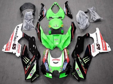 2021-2025 Kawasaki ZX10R Motorcycle Fairings - Green Black Red White Blue Showr Elf Monster 65 UK Manufacturers