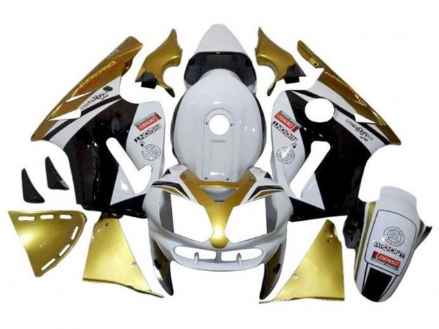 2000-2001 Kawasaki ZX12R Motorcycle Fairings - White Gold Black UK Manufacturers