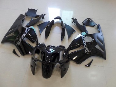 2002-2006 Kawasaki ZX12R Motorcycle Fairings - Glossy Black Matte Black UK Manufacturers