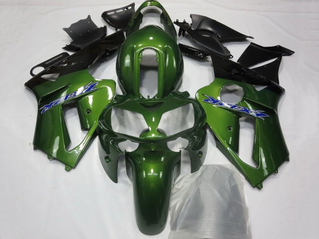 2002-2006 Kawasaki ZX12R Motorcycle Fairings - Dark Green Black Blue UK Manufacturers