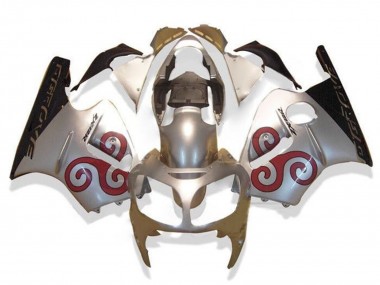 2002-2006 Kawasaki ZX12R Motorcycle Fairings - Silver Red Black UK Manufacturers